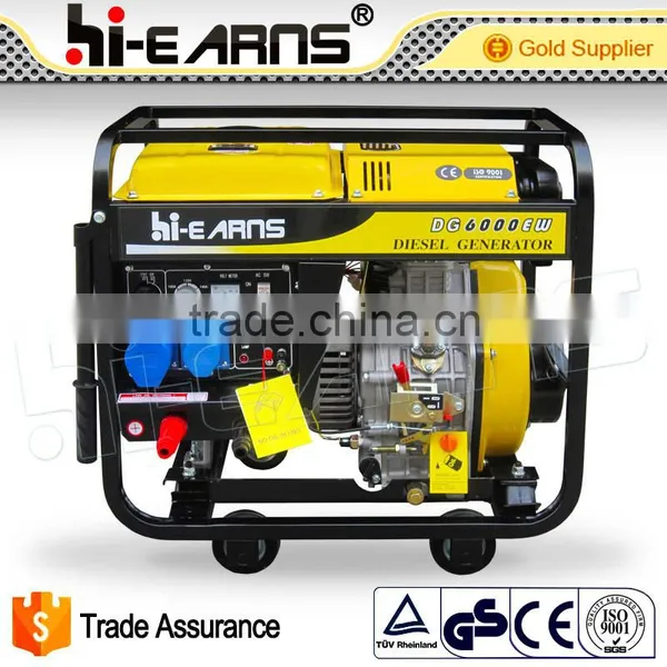 Four Wheels Single Phase 2KW Diesel Welder Generator photo-5