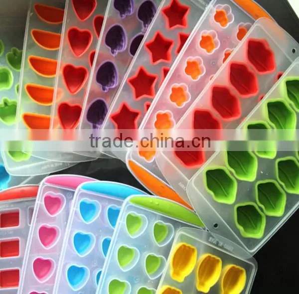 AN733 ANPHY 11 Slots Fruit Shape Safe Silicone Ice Mold