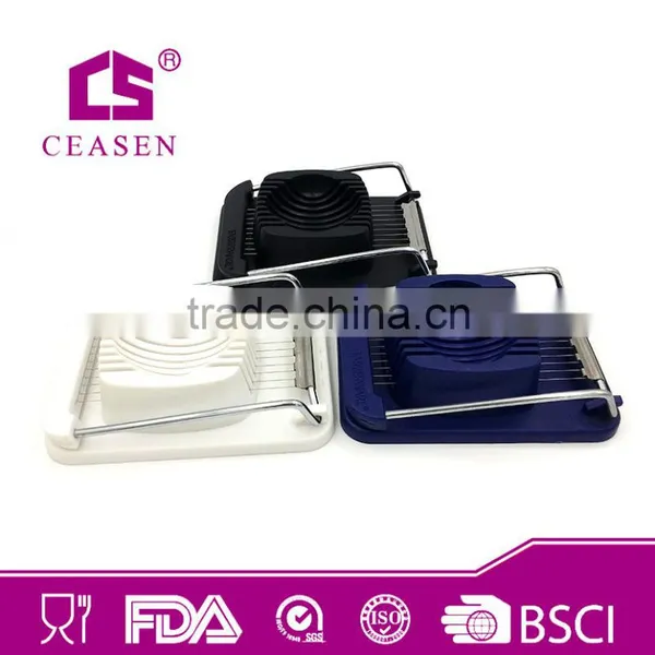 Stainless Steel Egg Slicer With Plastic Base