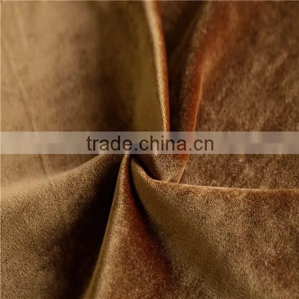Fashion New Colors 100% Polyester Italy Shiny Velvet Tricot Fabric for Curtain photo-3