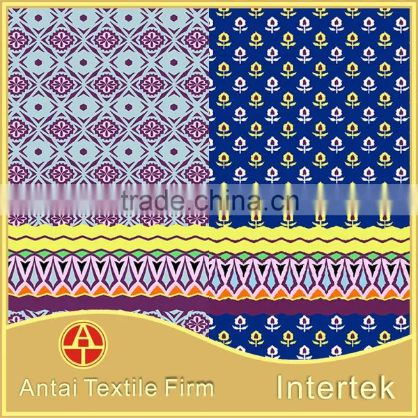 Warp Knitting Microfiber Printed Geometry Pattern for Swimwear and Underwear photo-3