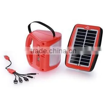Solar LED Lantern With USB and Solar Panel for Camping Lamp photo-3