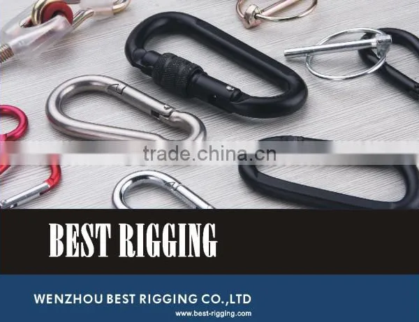 Hot Sale Gold Color Aluminum Snap Hook Carbine Type Made in China Professional Manufacturer Rigging Hardware photo-4