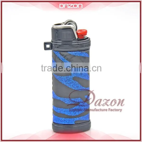 2015 New Metal Blue-Leather Lighter Case For BIC Custom photo-3