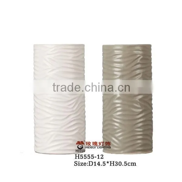 Porcelain Cylinder Vase by Handmade