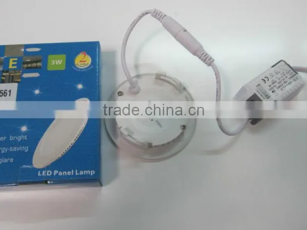 3W and Round Recessed LED Panel Light photo-2