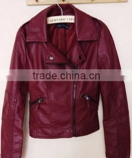 Custom Leather Jacket for Women Leather Jacket Wholesale photo-6