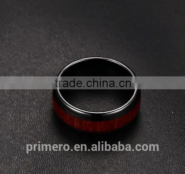 Man's Tungsten Carbide Wedding Rings Top Quality Engagement Wood Desig photo-5