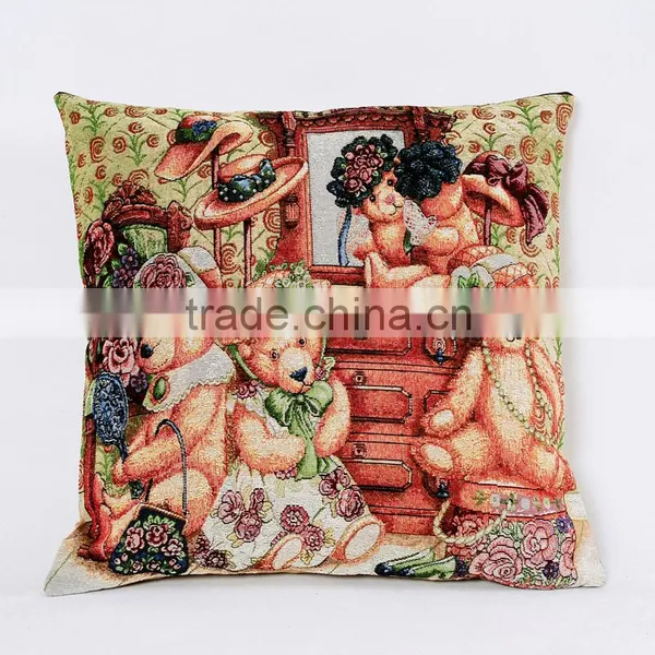 2016 Wholesale Custom Printed Chevron Linen Cushion photo-5