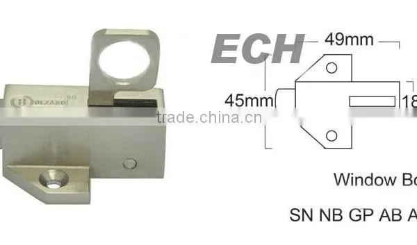 China Supplier Hight Quality Zinc Alloy Window Bolt