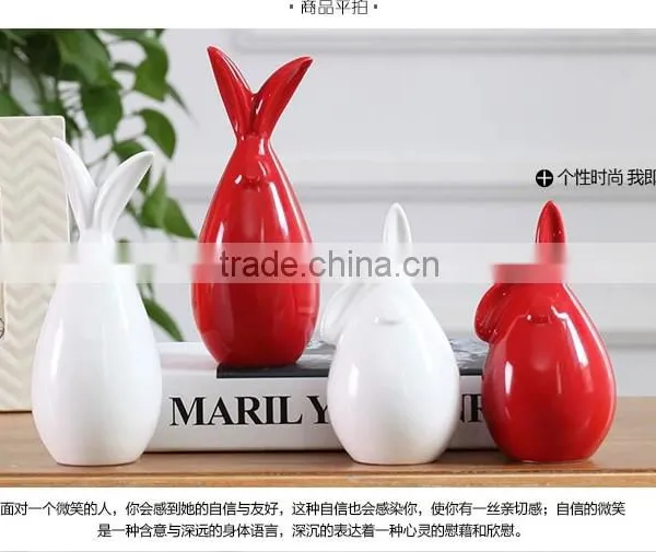 Jingdezhen BHM-123 Ceramic Easter Rabbit Figurines Collectables Decoration Wholesales photo-4