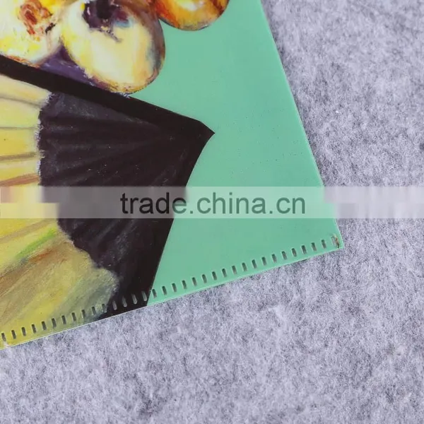 Custom Design Plastic pp Single Page Folding Document Holder l Shape File Folder Clear Holder File a4 photo-4