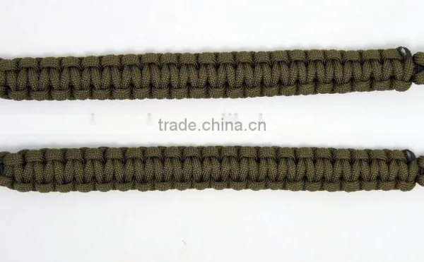 Handmade High Quality Useful Army Green 550 Paracord Survival Bracelet photo-3