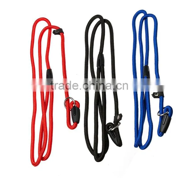 Lowest Price Pet Product Nylon Slip Rope Walk The Dog Pet Lead Dog Pet Leash Soft Strong Working Training 3 Colors photo-3