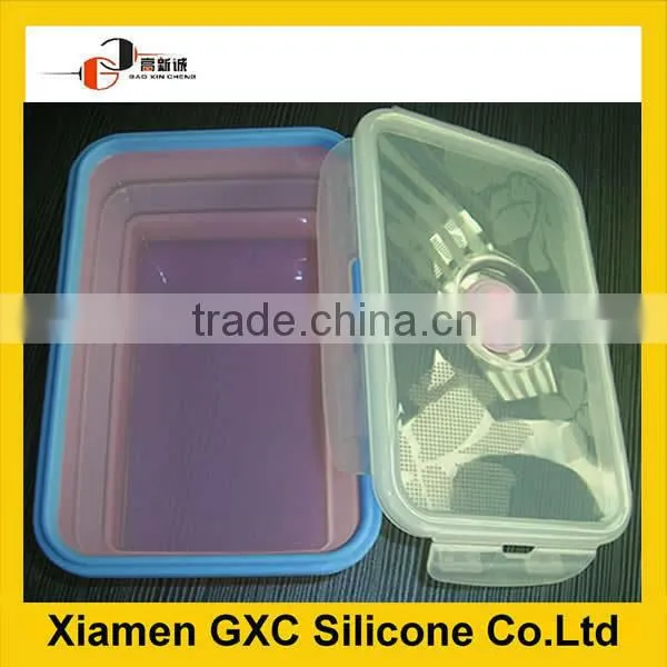 Foldable Silicone Packaging Box for Keeping the Food Fresh