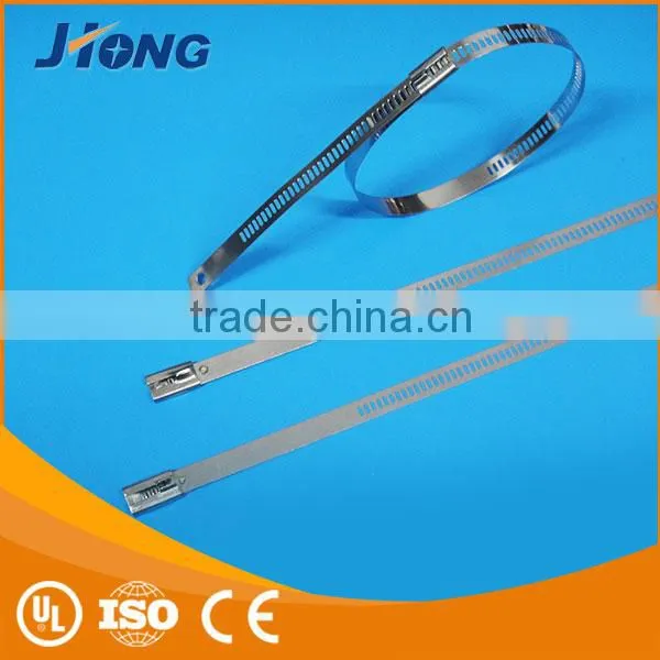 Wire Rope Spiral Wrapping Bands Flexible Ladder Type Stainless Steel Cable Tie With Multi Lock Type