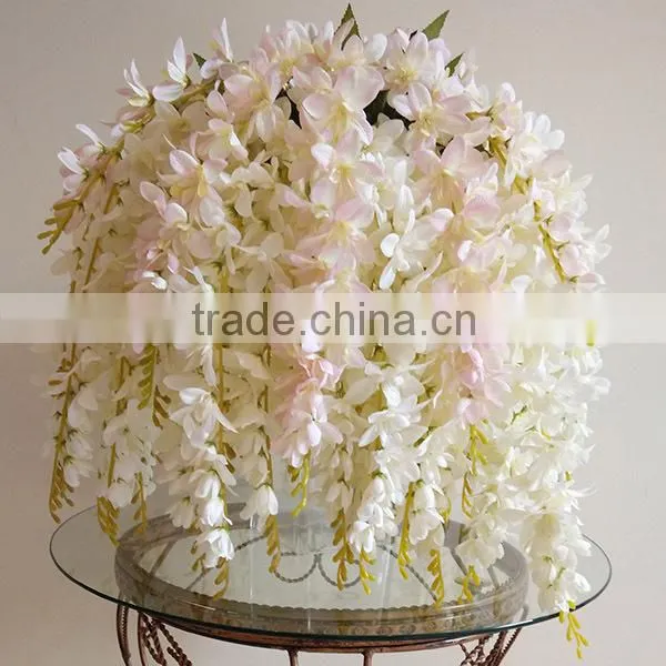 China Factory Artificial Wisteria Fabric Flower photo-2