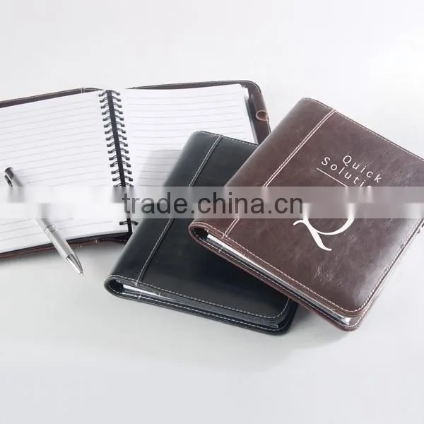 A5 leather presentation folder