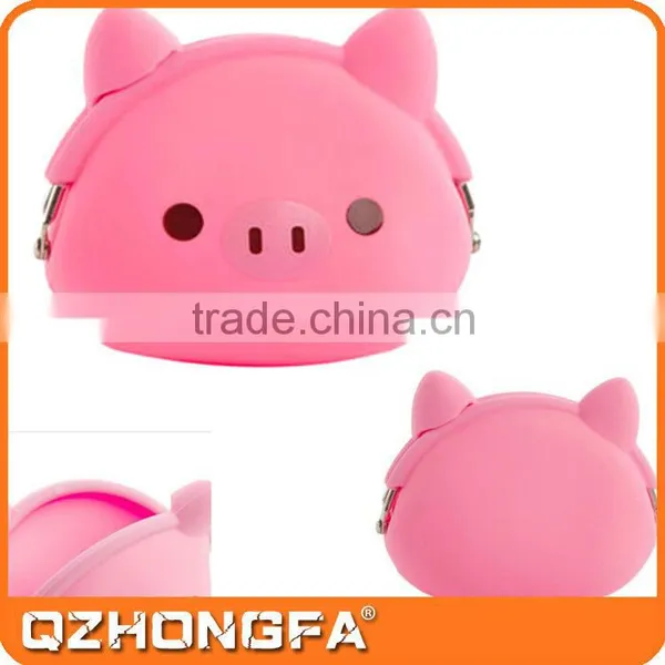 Hot Style Lovely Mini Coin Purse Soft Circular Cartoon Silicone Coin Purse photo-4