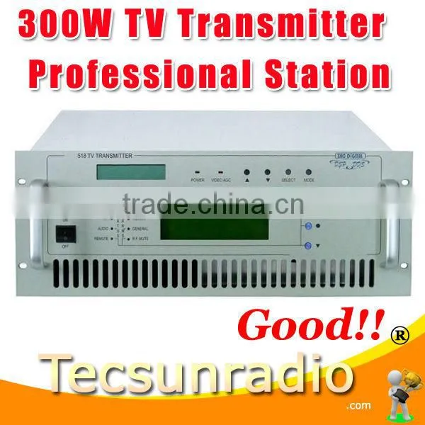 TV518A-300W UHF All Solid State Wireless Analog TV Signal Broadcast Transmitter TV Station Broadcasting Equipment