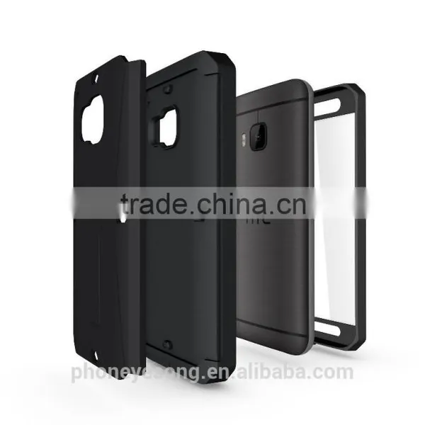 3 in 1 Hybrid Defender Combo Case for With Stand for HTC ONE M9 photo-3
