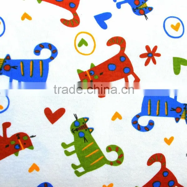 Lovely Design Digital Knitted Elastic Fabric, Kids Swimwear Fabrics Eco-friendly Fabric photo-3
