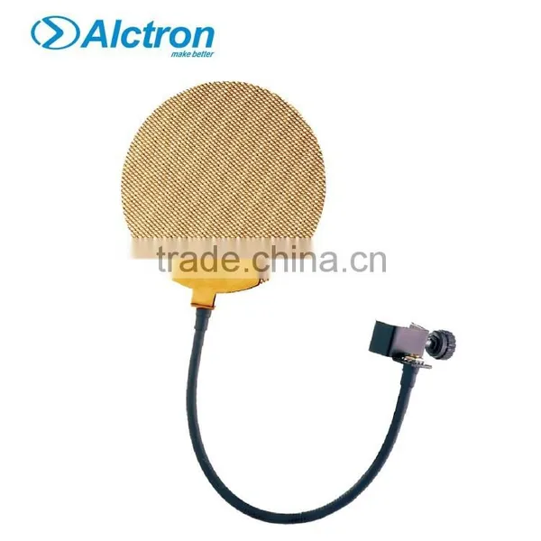 Alctron MA019G Gloden Metal Pop Filter, Pop Shield, Pop Screen, Studio Mic Screen photo-2