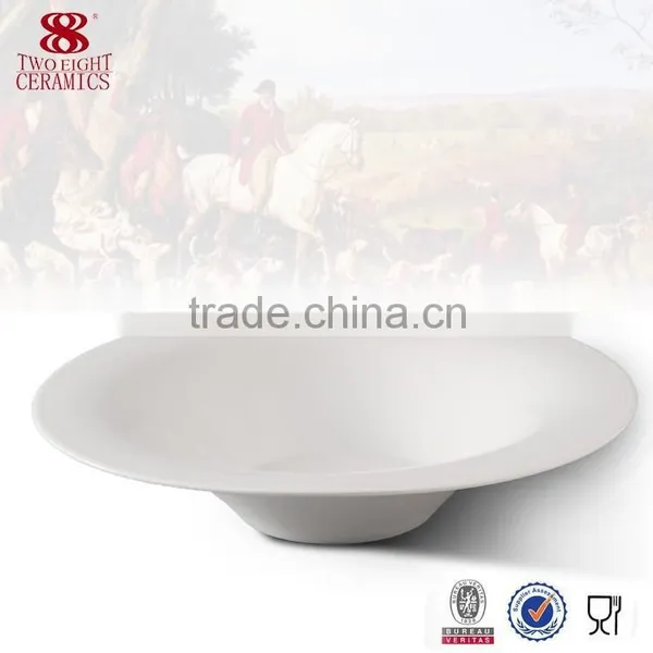 Special Design Pasta Bowl Ceramic Round Deep Serving Dish