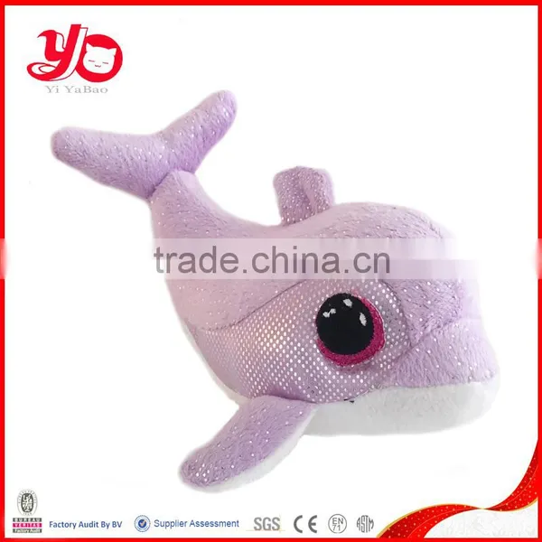Wholesale Stuffed Sute Dolphin Toy Mini Bule Plush Dolphin photo-5