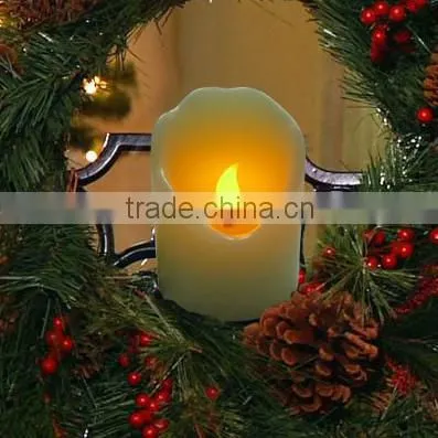 Flameless luxury scented simulated flame led imitation wax candle for home or weding decor