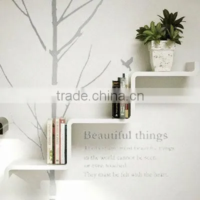ABS High Glossy Zigzag Wall Shelf