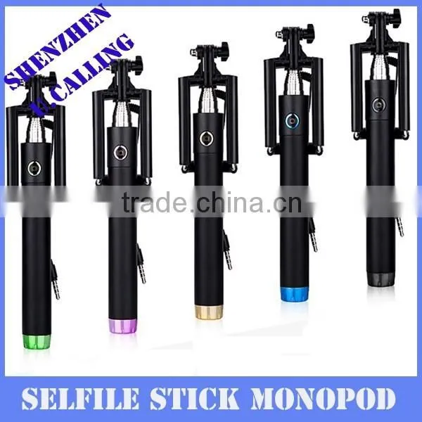 Top Quality Flexible Audio Cable Selfie Stick Folding Monopod For IPhone Smartphone photo-2