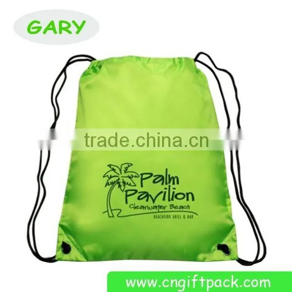 Custom 80g Black Non Woven Drawstring Backpack photo-5