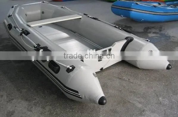 CE Certification and PVC Hull Material Mini Inflatable Fishing Kayak With Outboard Motor photo-2