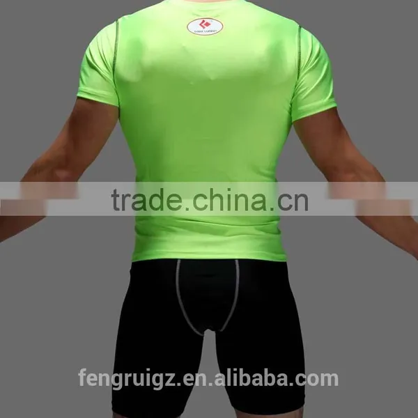 Guangzhou Clothing Factory Custom Design Printing Gym Short Sleeve Dry Fit T-shirts Training & Jogging Sports Wear Type for Male photo-6