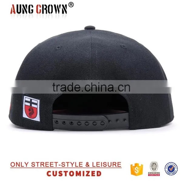 Custom Design Flat Brim Cap/cool Flat Cap/3d Embroidery Flat Cap photo-6