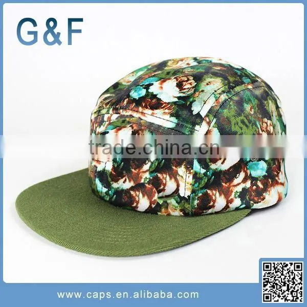 Custom Printed Blank 5 Panel Snapback Hat photo-6