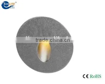 2016 Round Sand Blasted Glass Surface Mounted Outdoor Led Stair Wall Light photo-2