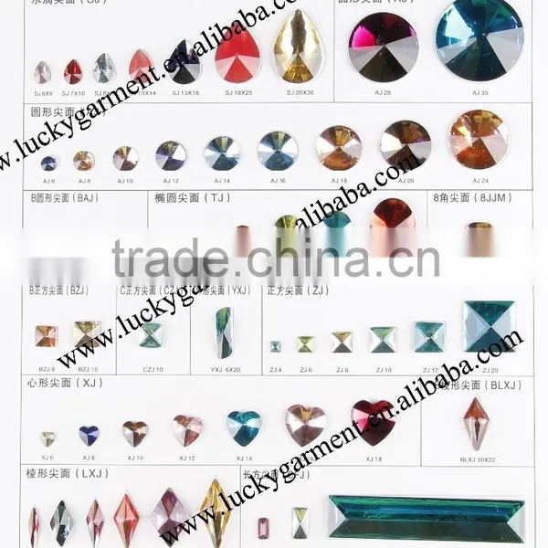 2015 LATEST!! LUCKY Highest Quality Flat Back Sew-on Resin Epoxy MANTIANXING photo-4