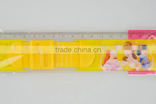 Sliding Ruler, Plastic Ruler Triangle Protractor Set photo-3