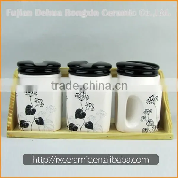 Wholesale Low Price High Quality White Ceramic Condiment Set photo-2