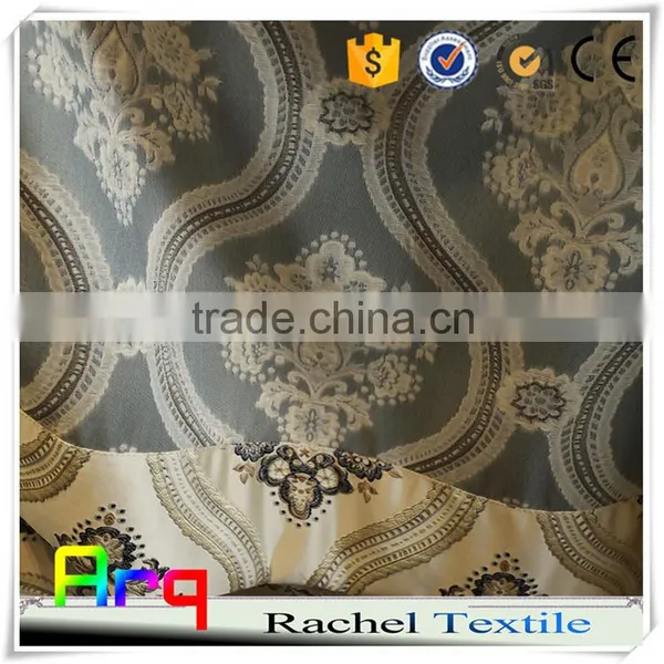 Luxury Curtain Fabric Villa Using Floral Pattern Design Arabic Jacquard Curtain Style photo-3
