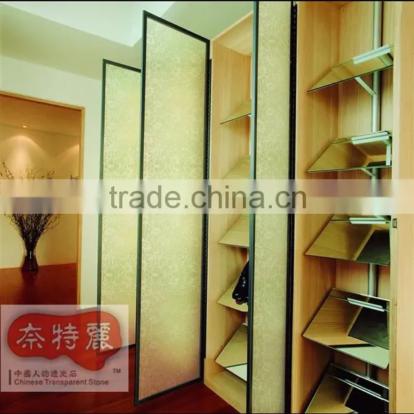 Mesh Image Decorative Acrylic Shower Doors photo-3