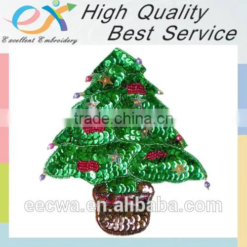 Custom Iron-on Embroidery Sequins Christmas Father photo-4