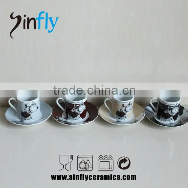 High Quality Ceramic Coffee Cup Decal Ceramic Tea Cup Tazza The