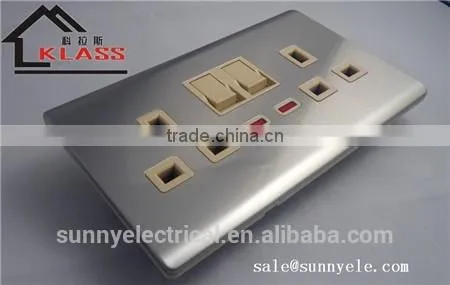 Brushed Stainless 45A AC Switch With Double Pole photo-3