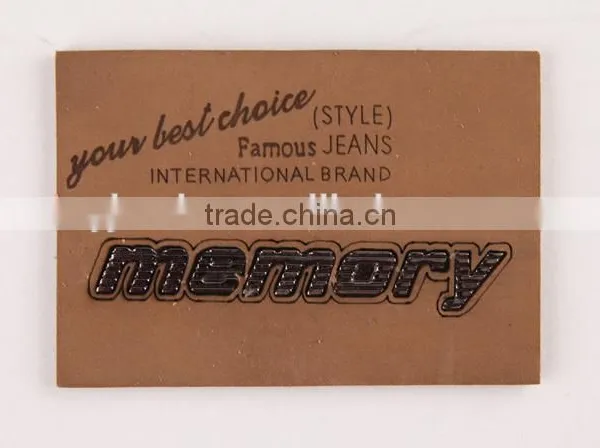Custom Design New Arrival pu Label/leather Label for Garment / Jeans photo-3