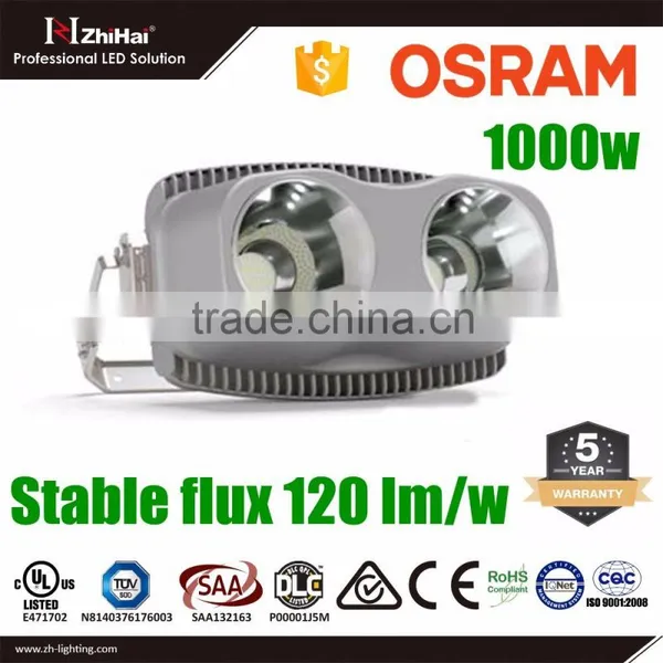 120000 lm Lumileds Chip UL TUV SAA DLC Rohs Approved 1000 Watt LED Flood Light photo-2