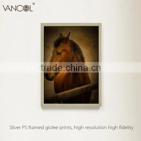 2016 Hot Selling Horse Animal Oil Painting With Frame photo-2