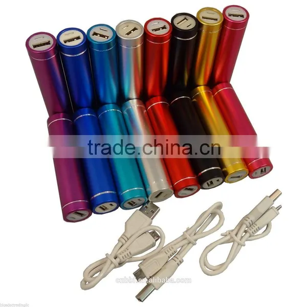 Portable Tube Cylinder Shape Mini Power Bank 2600mah photo-3